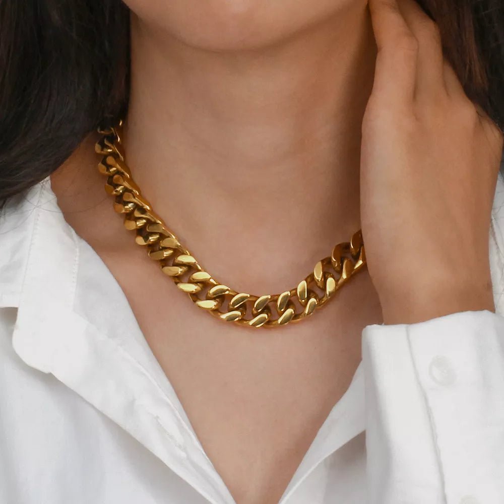 18K Gold-Plated Chain Necklace - TheMomCo.