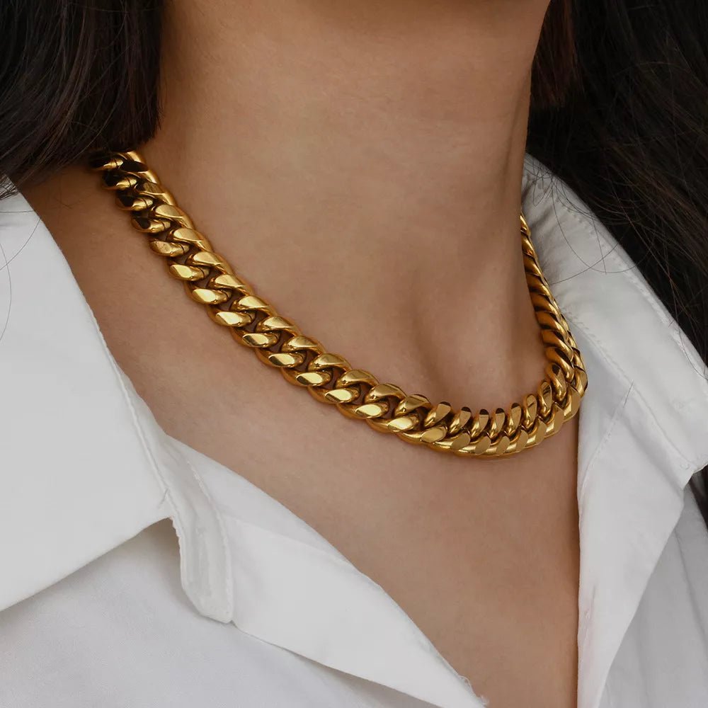 18K Gold-Plated Chain Necklace - TheMomCo.