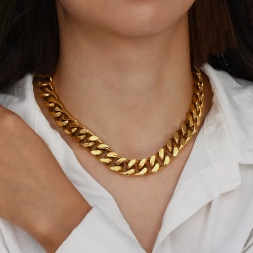 18K Gold-Plated Chain Necklace - TheMomCo.