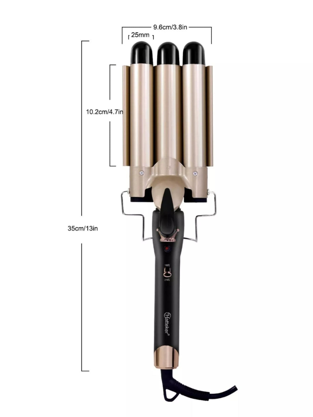 3-Barrel Instant Waver Curling Iron - TheMomCo.