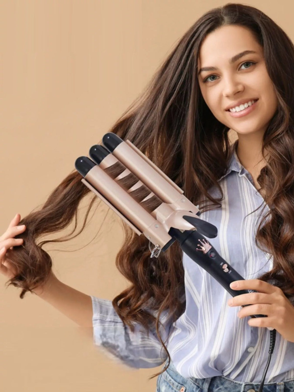 3-Barrel Instant Waver Curling Iron - TheMomCo.