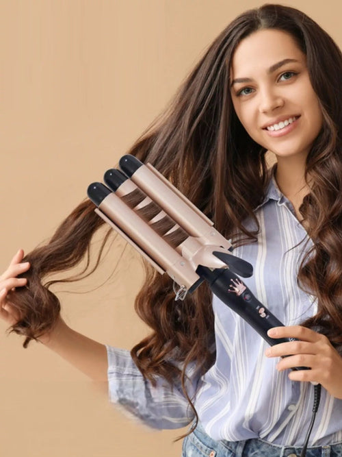 3-Barrel Instant Waver Curling Iron - TheMomCo.