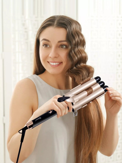 3-Barrel Instant Waver Curling Iron - TheMomCo.