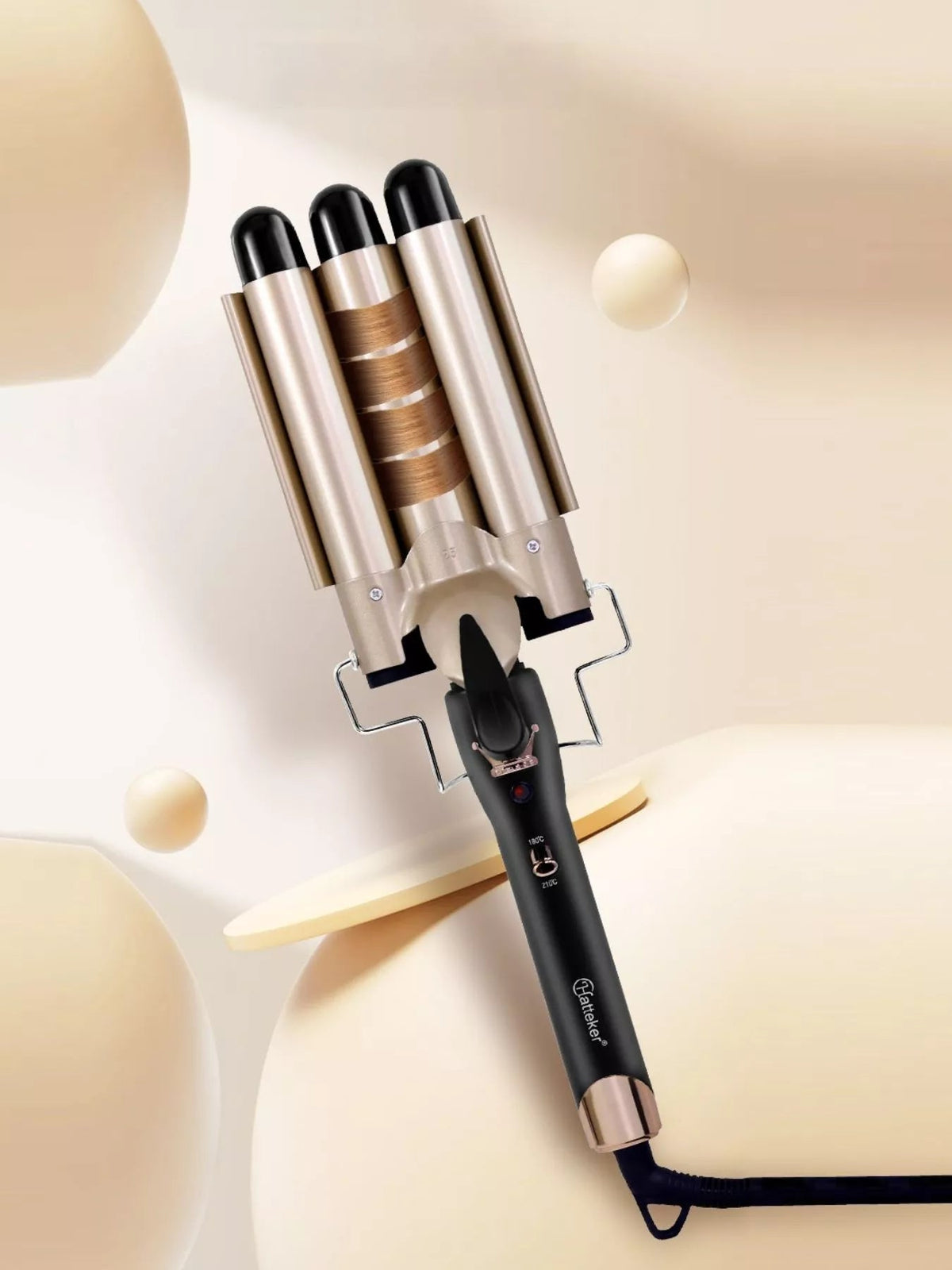 3-Barrel Instant Waver Curling Iron - TheMomCo.