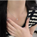 925 Sterling Silver Agate Pendant Necklace - TheMomCo.