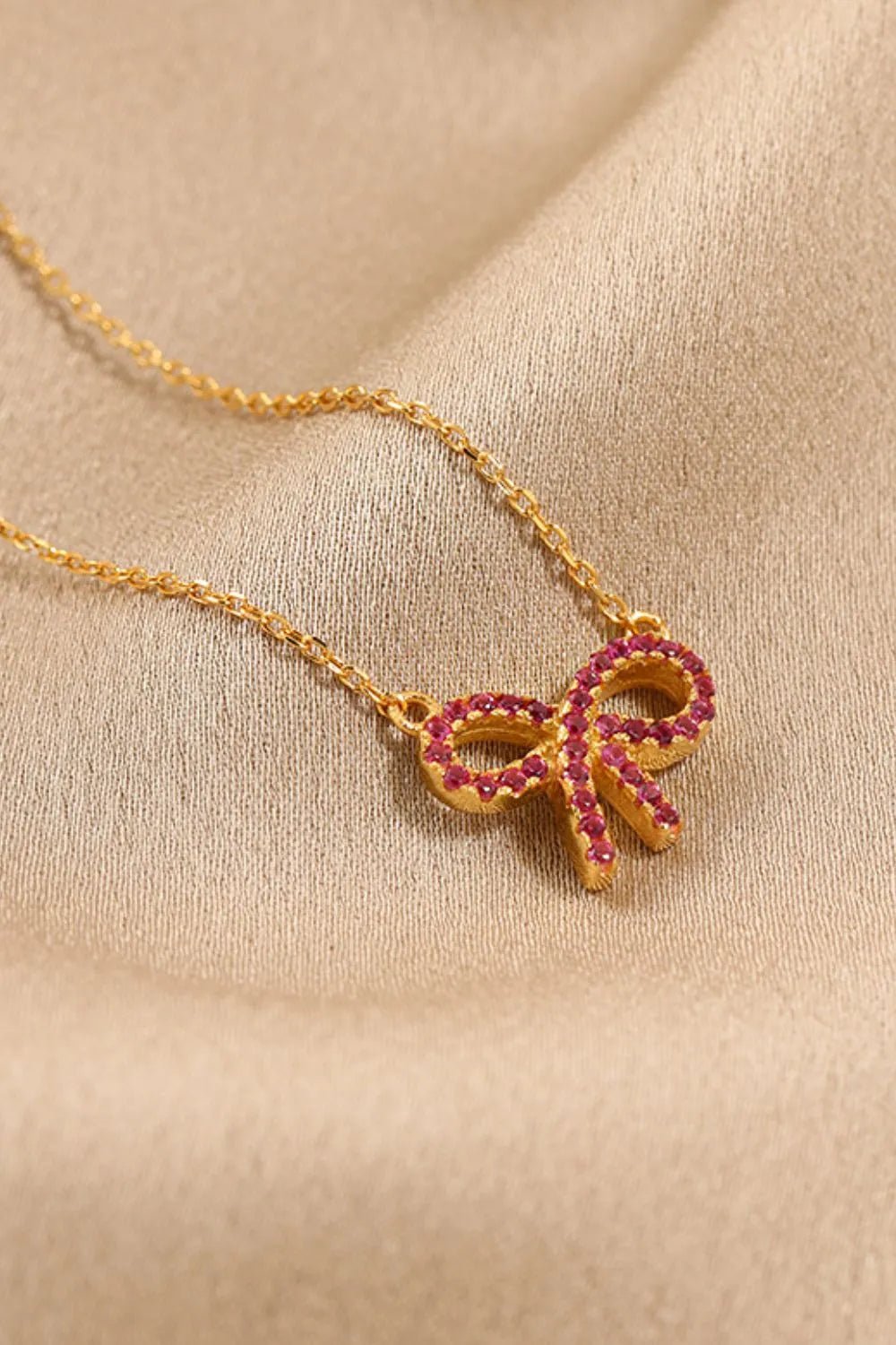 925 Sterling Silver Bow Necklace - TheMomCo.