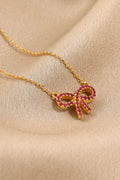 925 Sterling Silver Bow Necklace - TheMomCo.