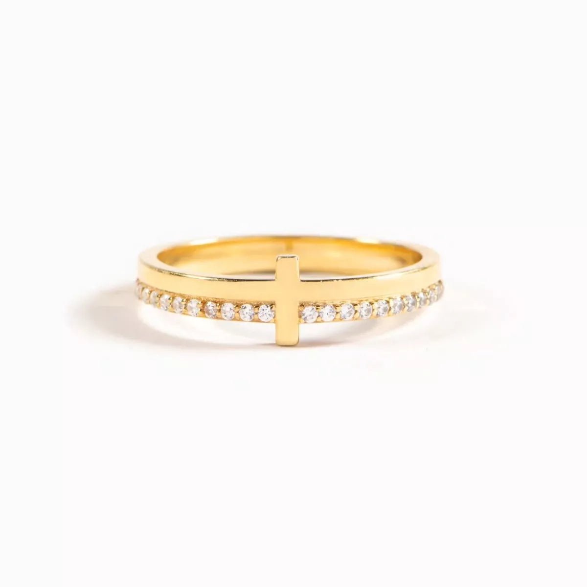 925 Sterling Silver Cross Ring - TheMomCo.