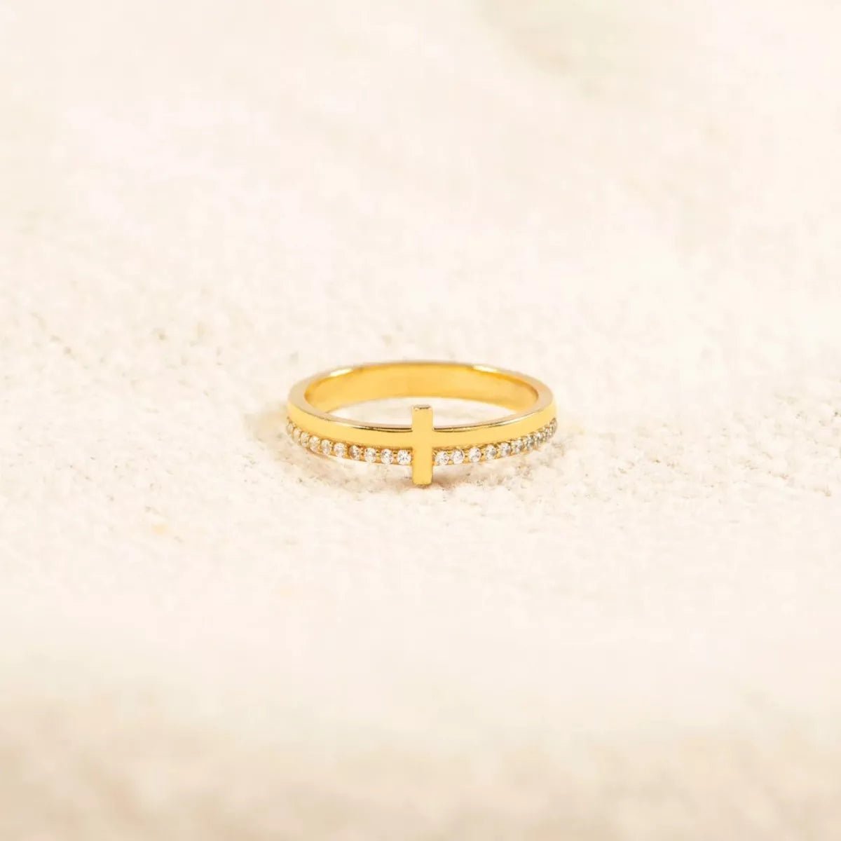 925 Sterling Silver Cross Ring - TheMomCo.