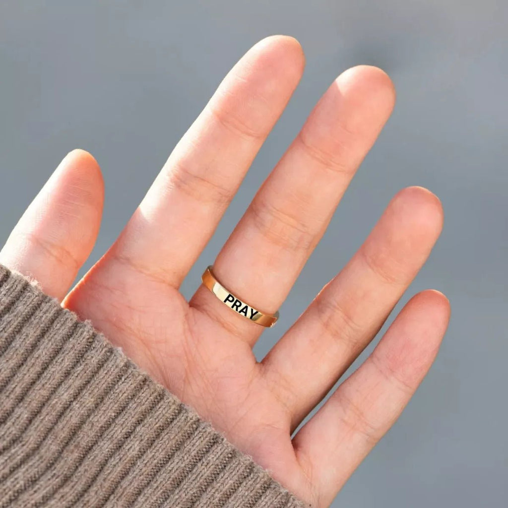 925 Sterling Silver Cross Ring - TheMomCo.