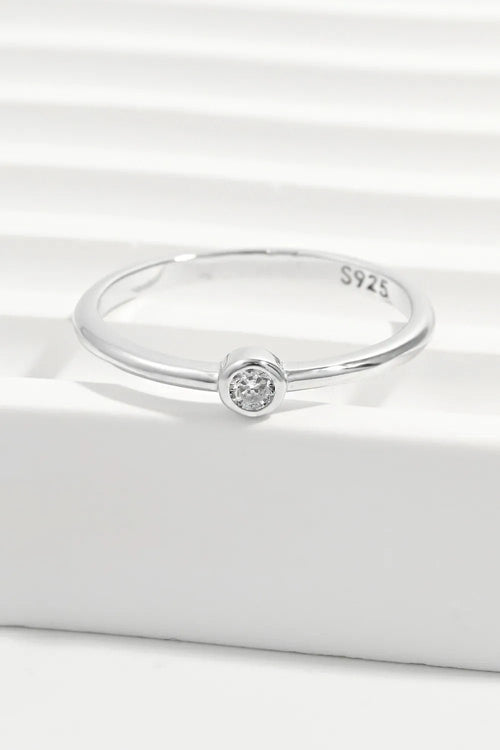 925 Sterling Silver Inland Zircon Ring - TheMomCo.