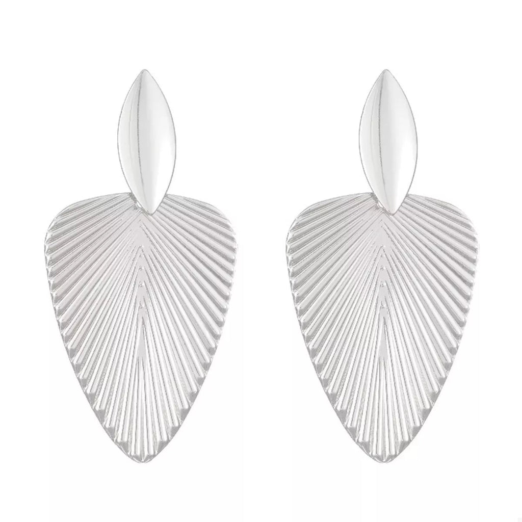 Alloy Textured Earrings - TheMomCo.