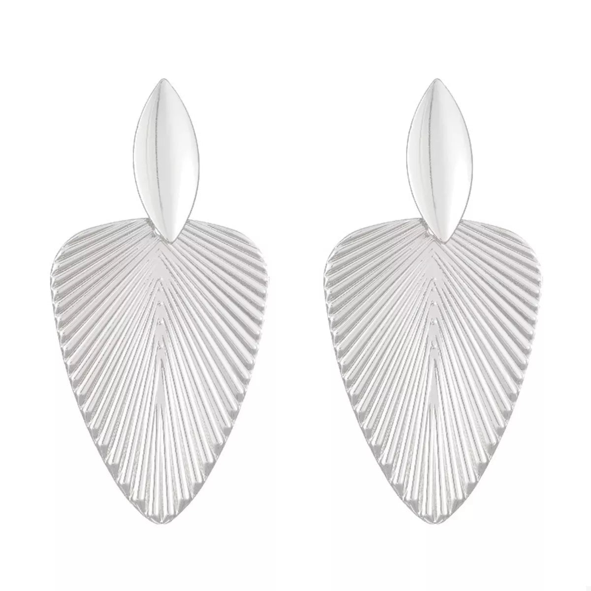 Alloy Textured Earrings - TheMomCo.