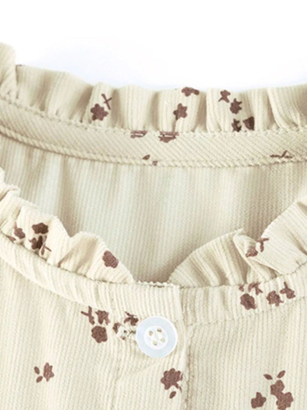 Children's Floral Print Tiered Long Sleeve Dress - TheMomCo.