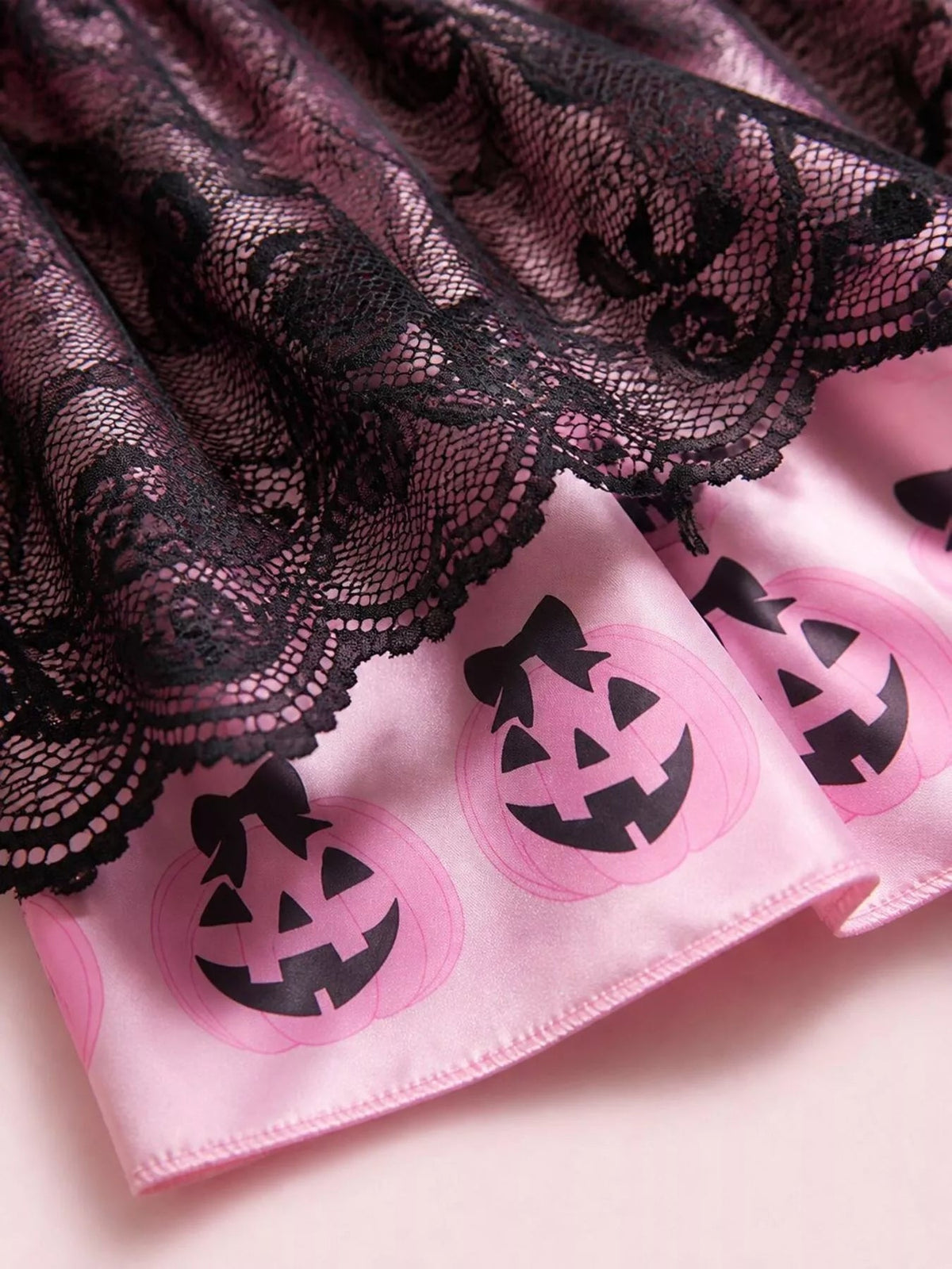 Children's Halloween Lolita Style Pumpkin Print Dress - TheMomCo.