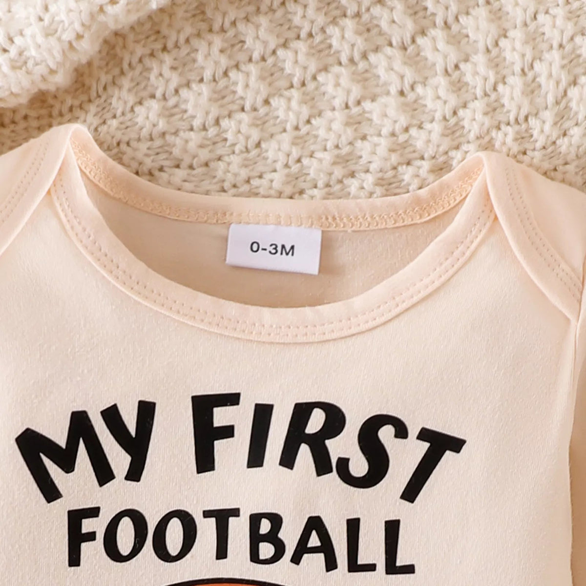 Children's My First Football Season Bodysuit and Pants Set with Hat - TheMomCo.