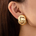 Chunky Knot Stud Earrings - TheMomCo.
