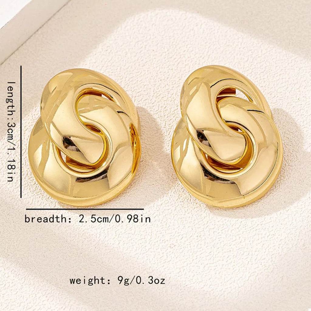 Chunky Knot Stud Earrings - TheMomCo.