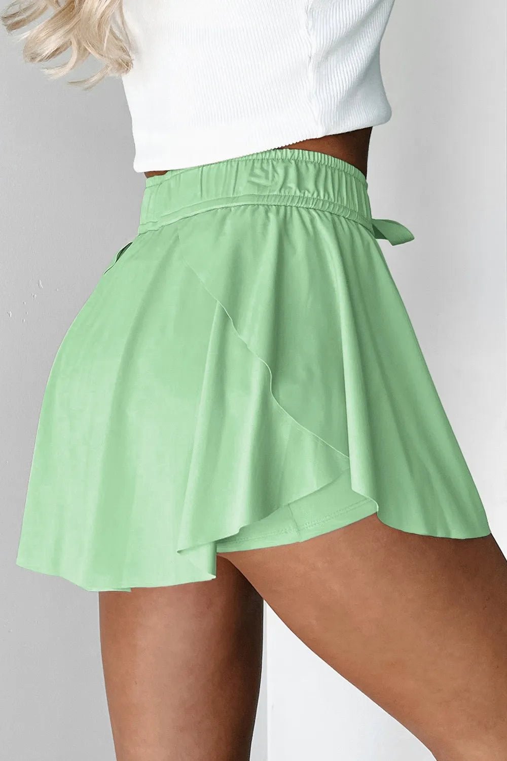 Drawstring Active Skorts - TheMomCo.