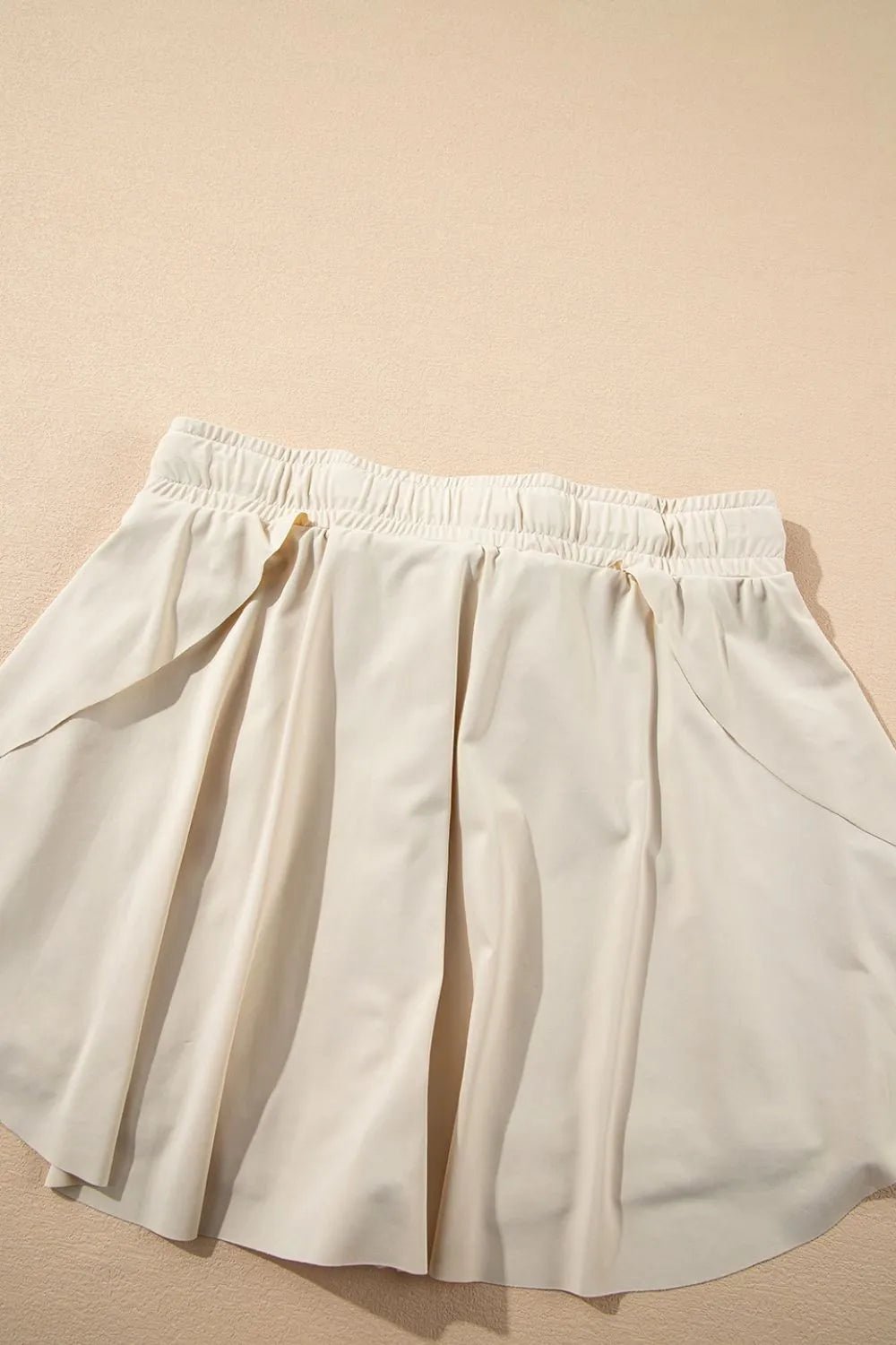 Drawstring High Waist Lined Active Skorts - TheMomCo.