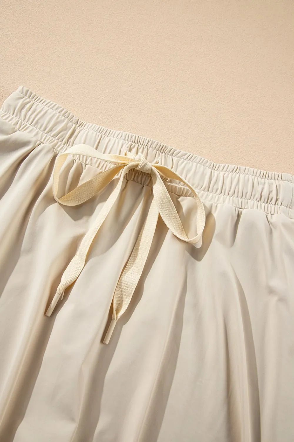 Drawstring High Waist Lined Active Skorts - TheMomCo.