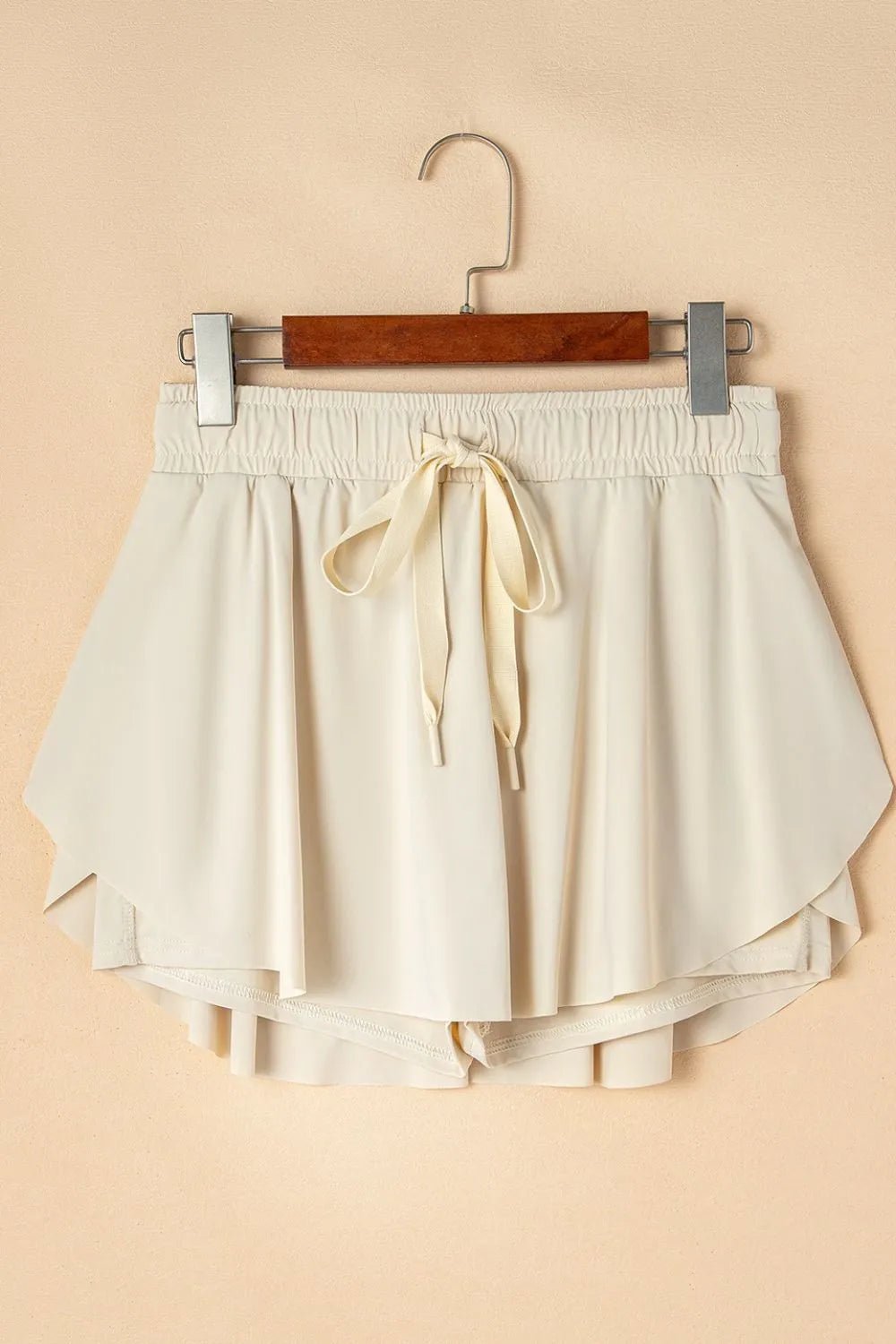 Drawstring High Waist Lined Active Skorts - TheMomCo.