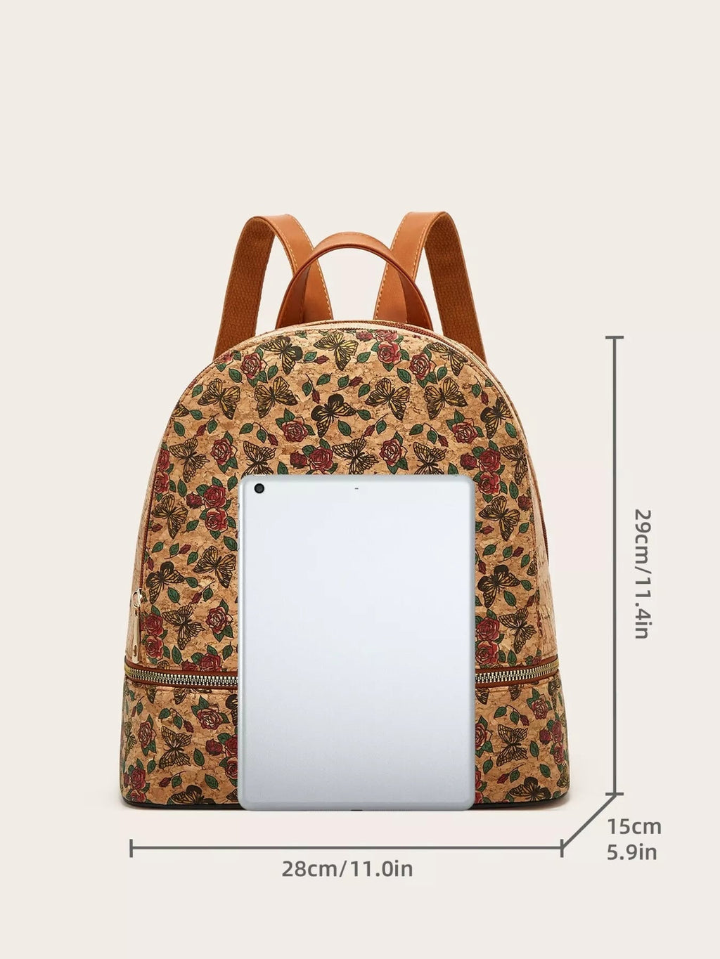 Floral Butterfly Print Backpack Bag - TheMomCo.