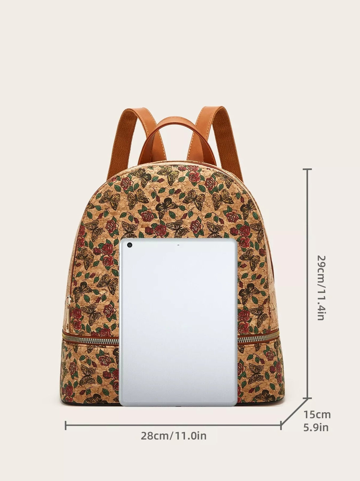 Floral Butterfly Print Backpack Bag - TheMomCo.