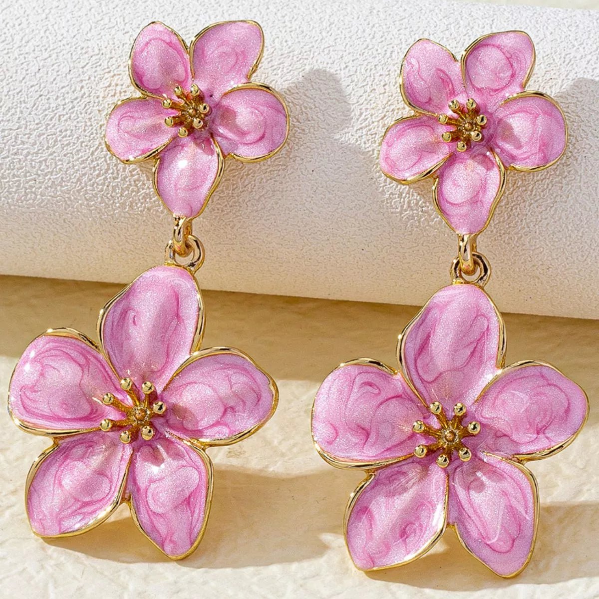 Flower Dangle Earrings - TheMomCo.