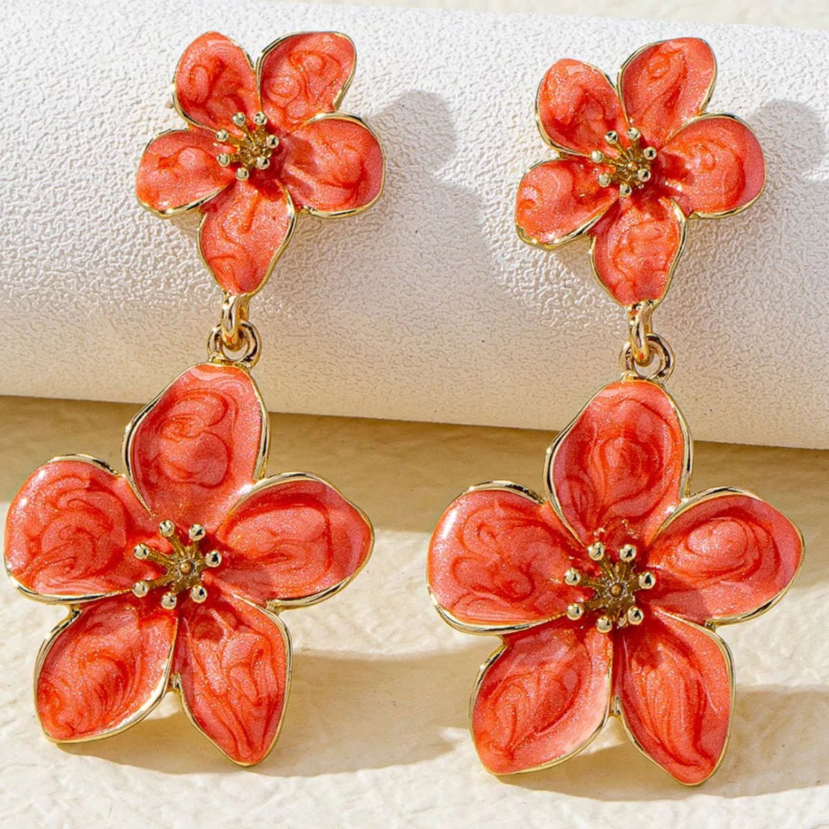 Flower Dangle Earrings - TheMomCo.