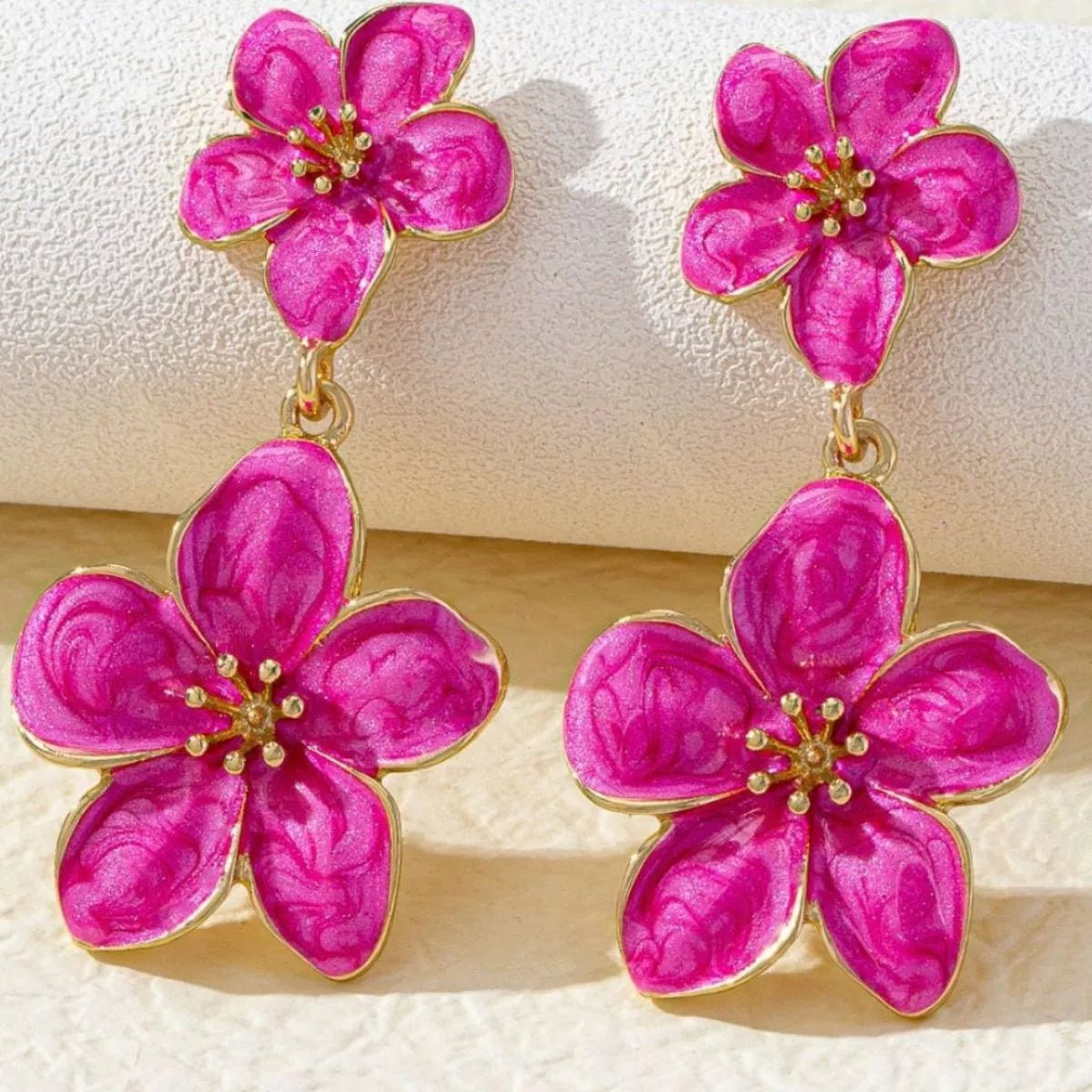 Flower Dangle Earrings - TheMomCo.