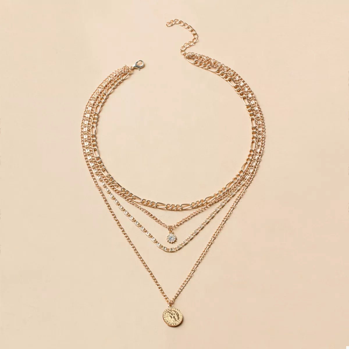 Four Layered Pendant Necklace - TheMomCo.