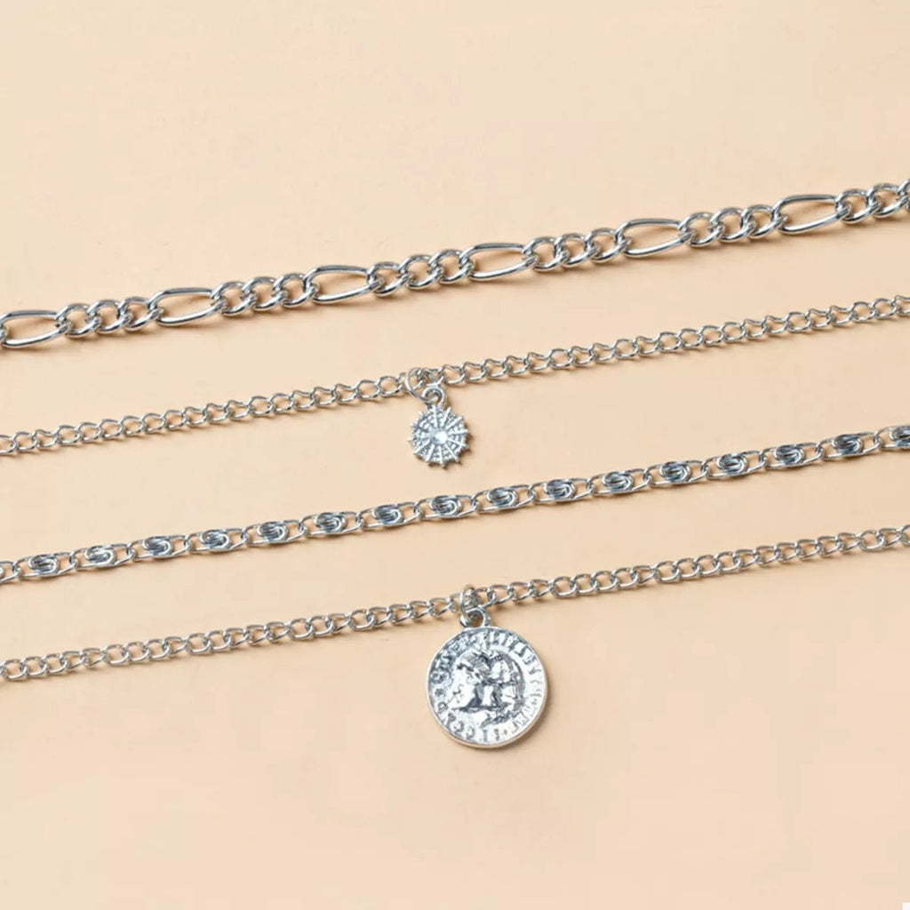 Four Layered Pendant Necklace - TheMomCo.