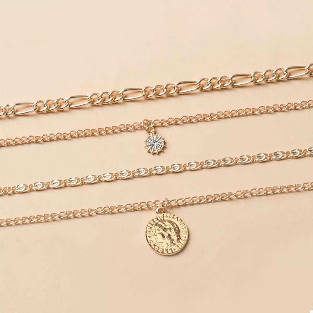 Four Layered Pendant Necklace - TheMomCo.