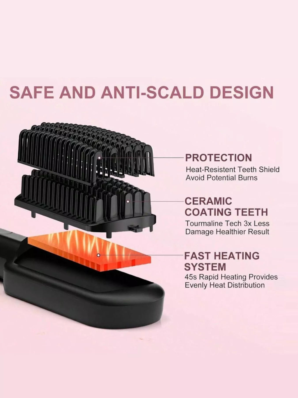 Frizz-Free Hair Straightening Comb - TheMomCo.