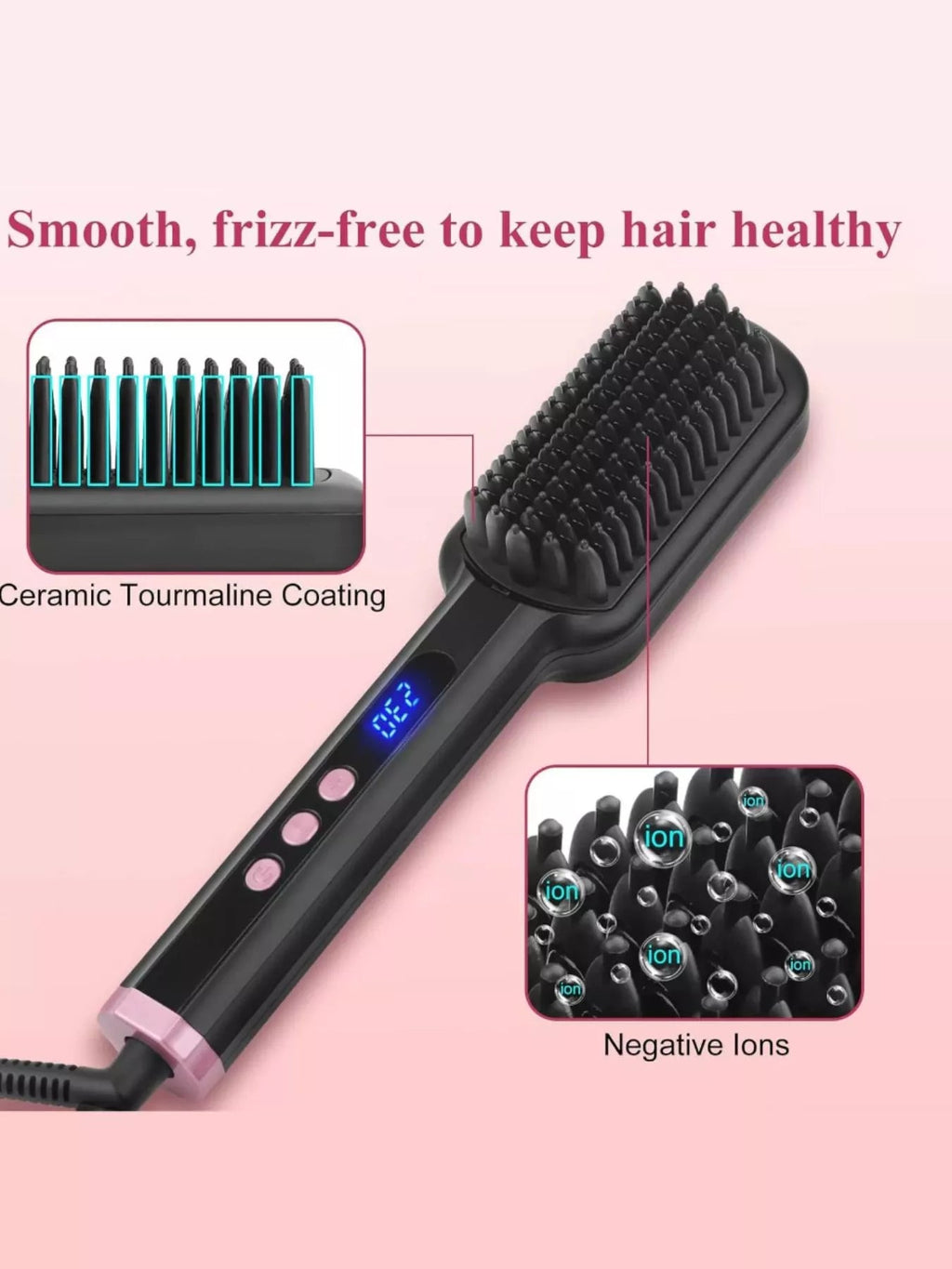 Frizz-Free Hair Straightening Comb - TheMomCo.