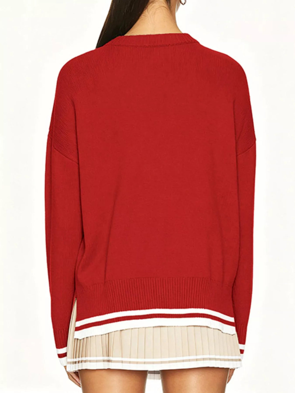 Golf Cart Graphic Dropped Shoulder Sweater - TheMomCo.