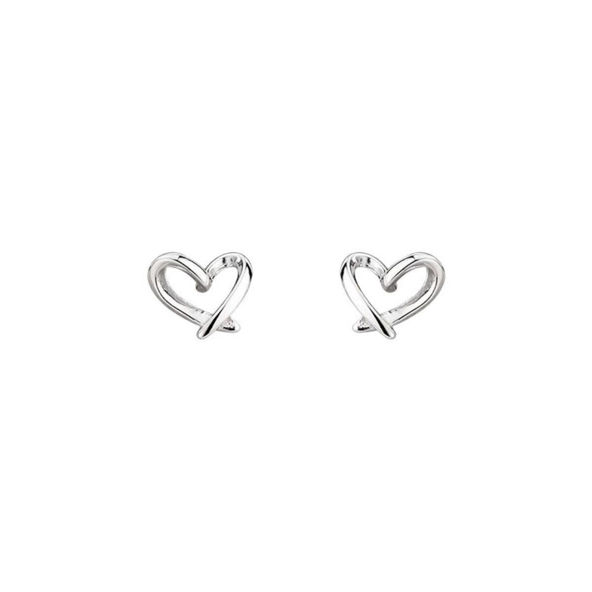 Heart-Shaped Stud Earrings - TheMomCo.