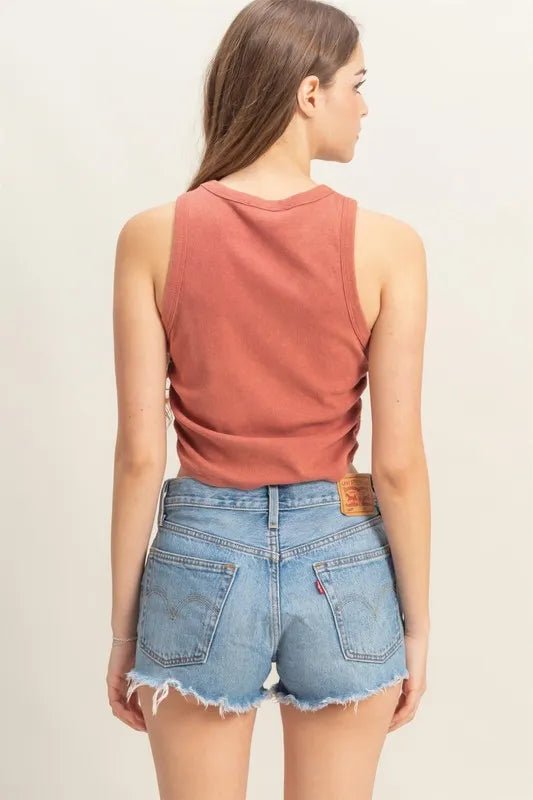 HYFVE Mineral Wash Rib Knit Tank - TheMomCo.