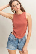 HYFVE Mineral Wash Rib Knit Tank - TheMomCo.