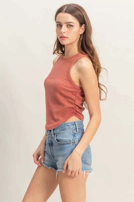 HYFVE Mineral Wash Rib Knit Tank - TheMomCo.