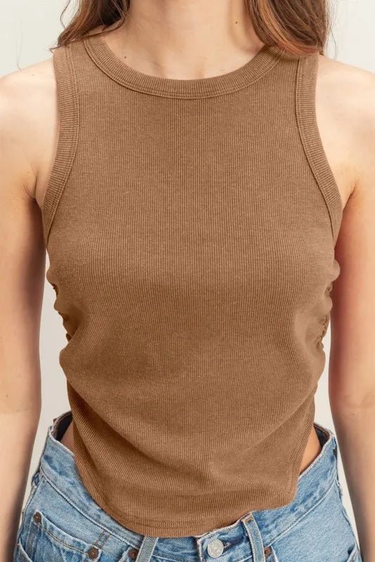 HYFVE Mineral Wash Rib Knit Tank - TheMomCo.