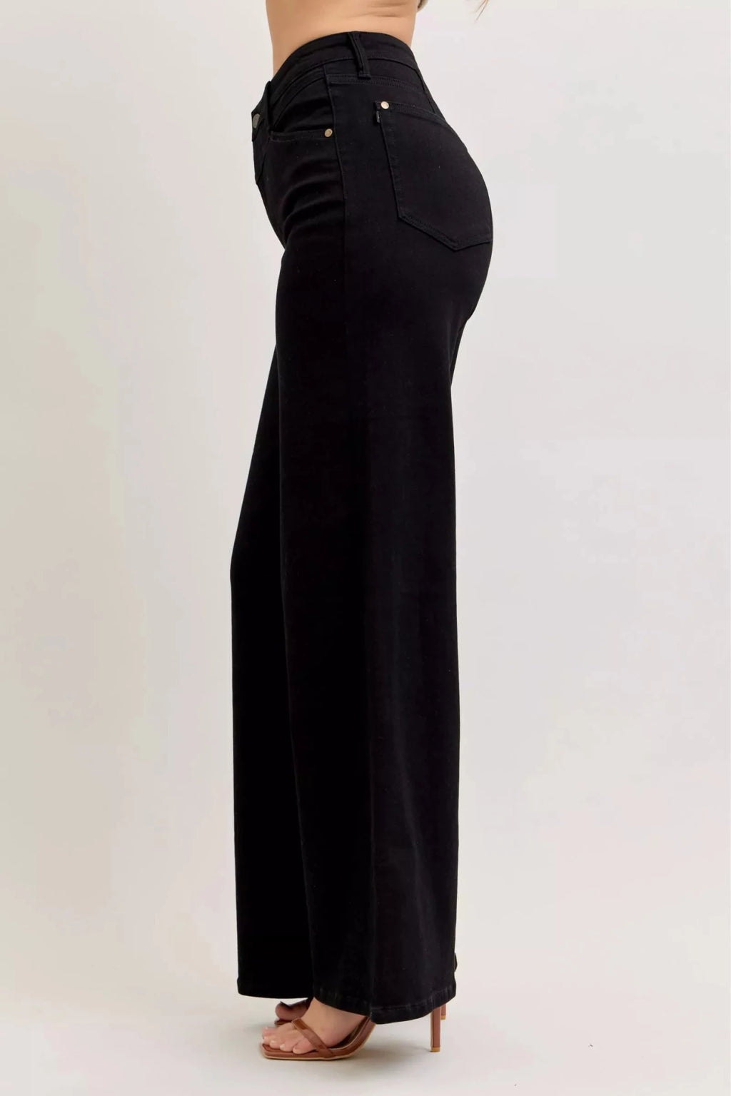 Judy Blue High-Waisted Wide Leg Jeans - TheMomCo.