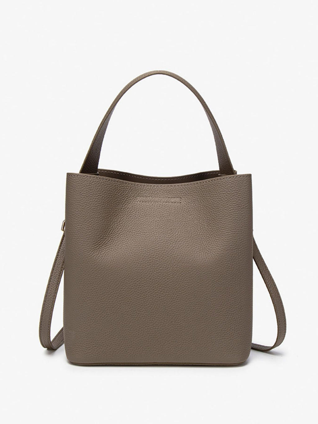Leather Bucket Crossbody Bag - TheMomCo.