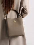 Leather Bucket Crossbody Bag - TheMomCo.