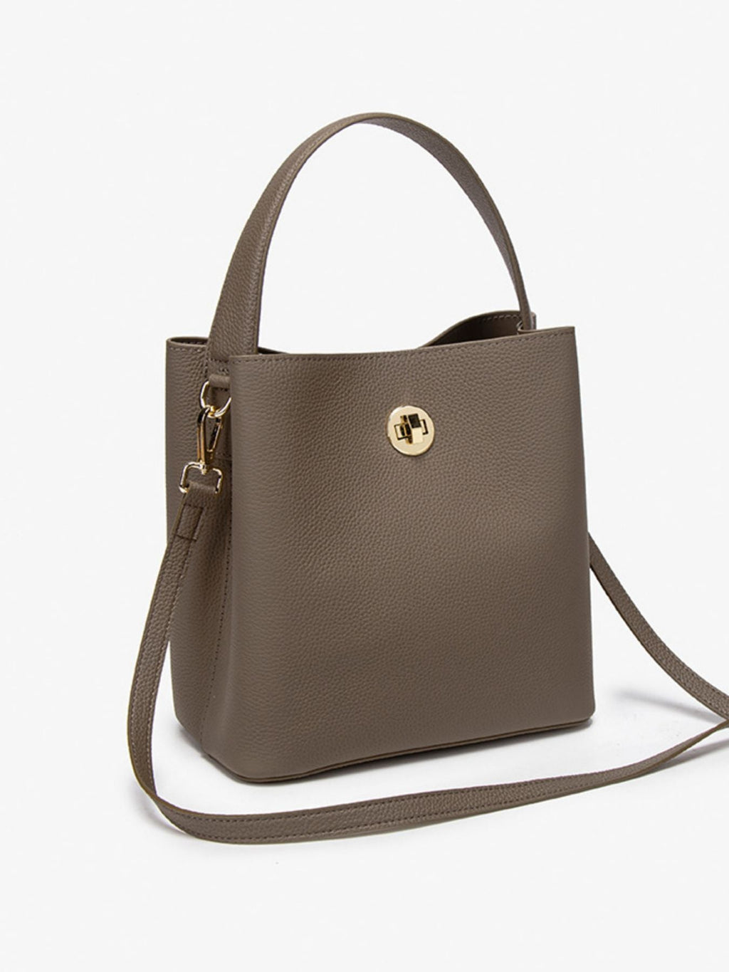 Leather Bucket Crossbody Bag - TheMomCo.