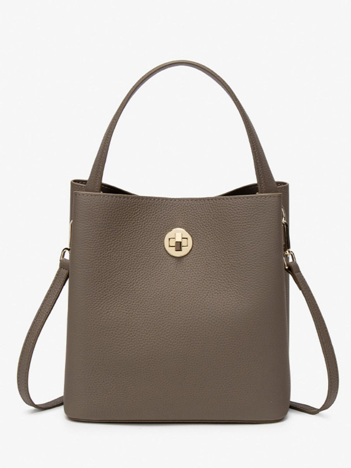 Leather Bucket Crossbody Bag - TheMomCo.