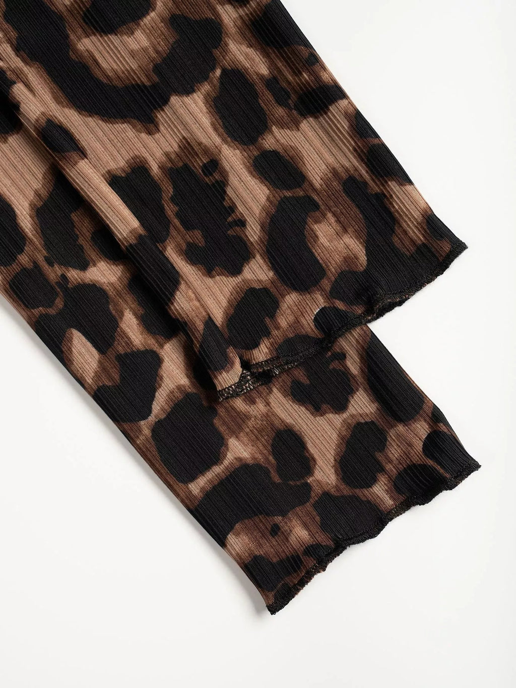 Leopard Print Button-Down Top - TheMomCo.