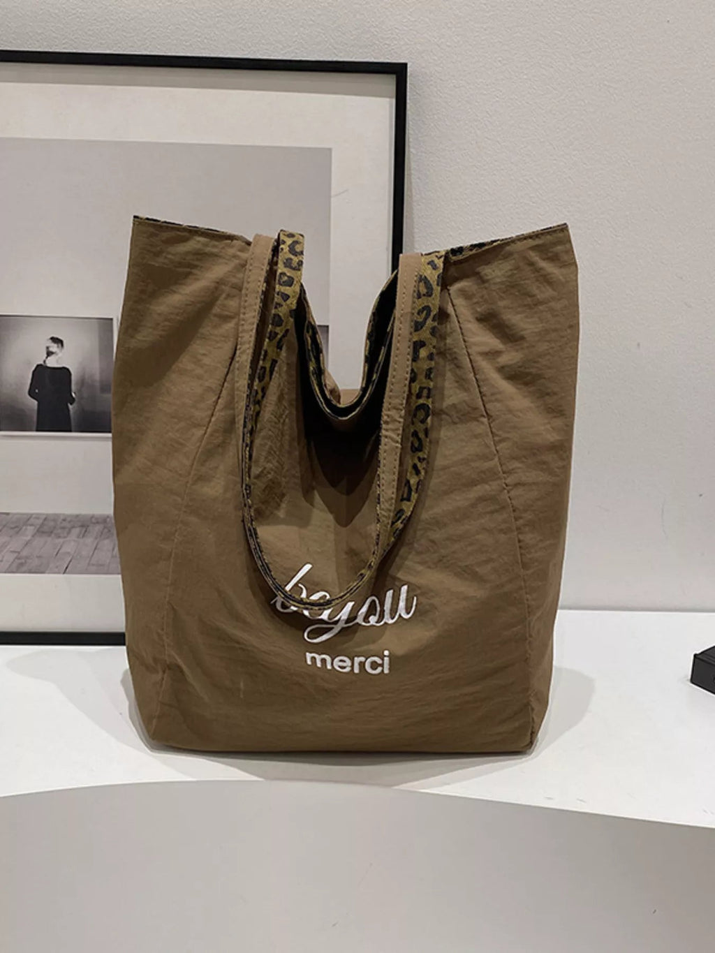 Leopard Print Casual Tote Bag - TheMomCo.
