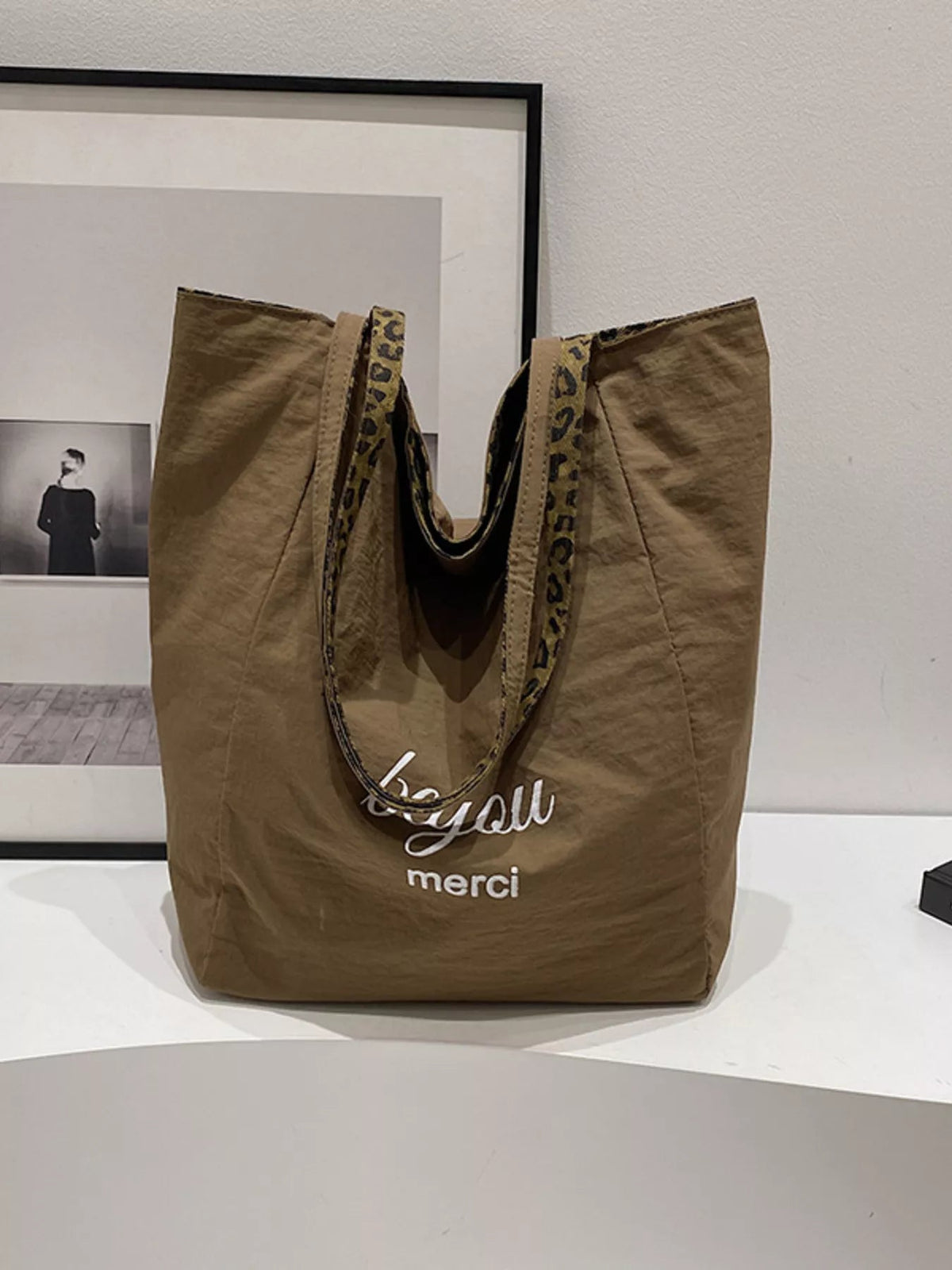 Leopard Print Casual Tote Bag - TheMomCo.